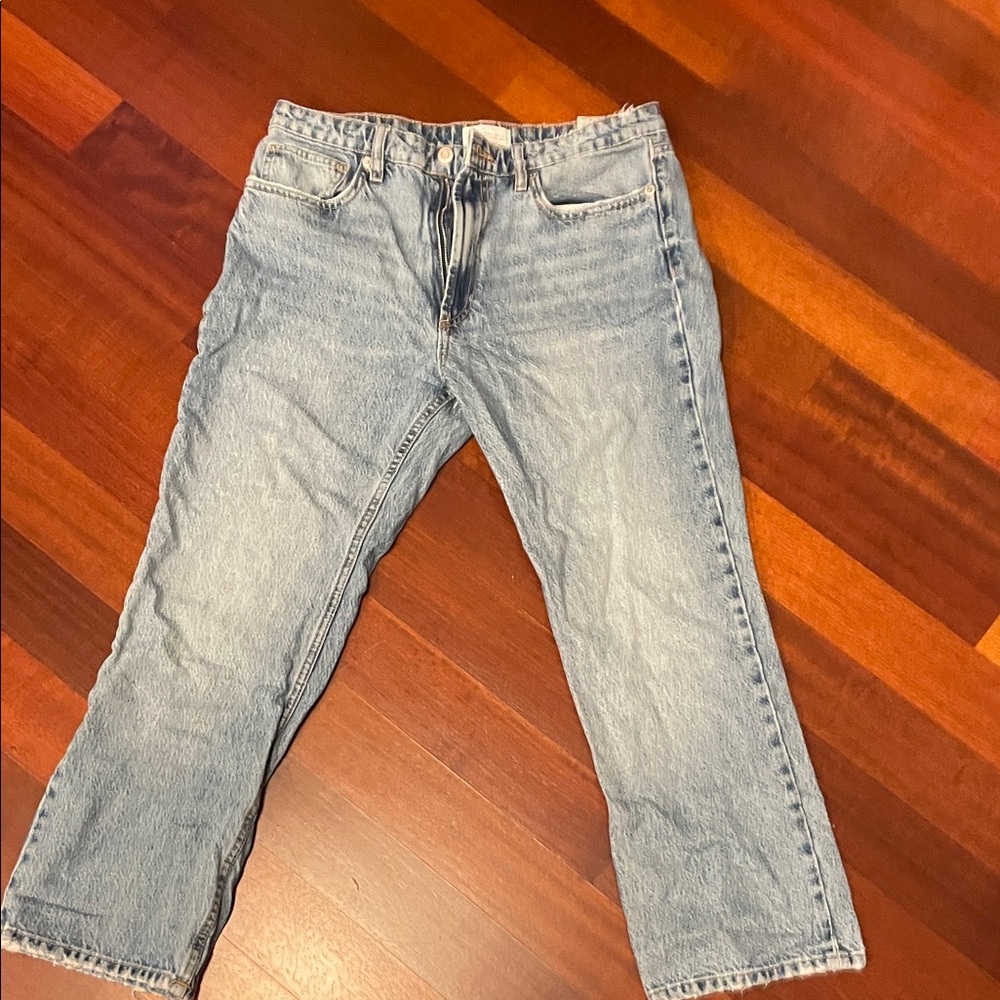 Zara Light Blue Women's Relaxed Jeans